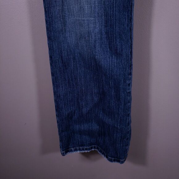 American Eagle Jeans Women's 34x30 Stretch Boot Distressed Embroidered Denim - Picture 12 of 16